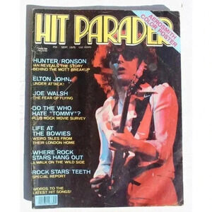 Vintage Hit Parader Magazine September 1975 - Joe Walsh HUNTER RONSON Elton John